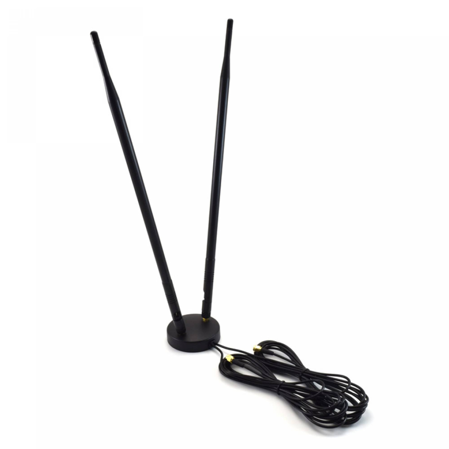 4G LTE 9dBi Antena Omni Dual para Interiores SMA Male, 3m