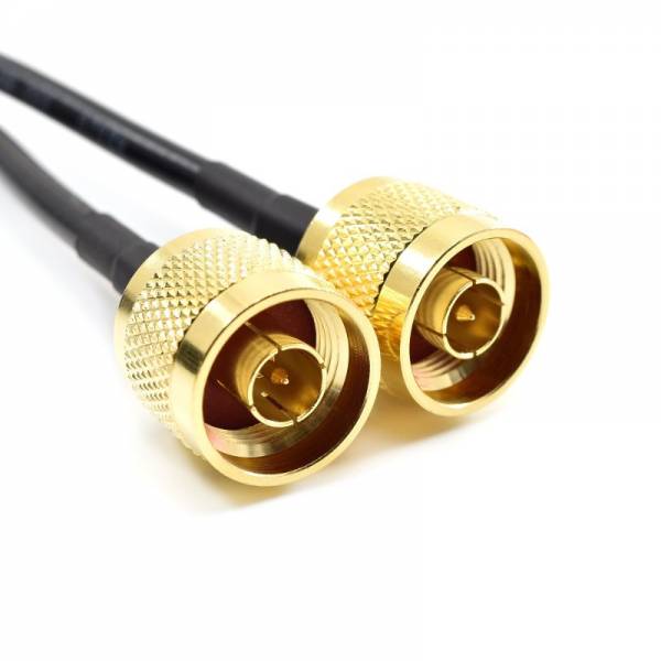 N Male / SMA Male 10m Twin Gold Cable Coaxial