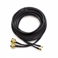 N Male / SMA Male 2.5m Twin Gold Cable Coaxial