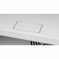Armario en Rack 19" 6U, 450mm, Puerta de Cristal, Gris