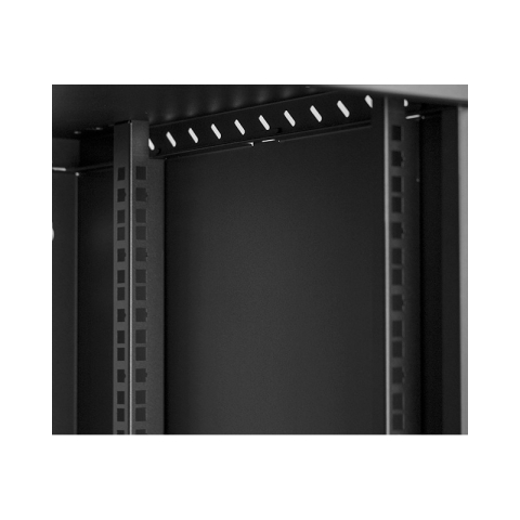 Armario en Rack 19" 9U, 450mm, Puerta metálica, Negro