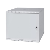 Armario en Rack 19" 9U, 450mm, Puerta metálica, Gris