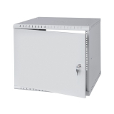 Armario en Rack 19" 9U, 450mm, Puerta metálica, Gris