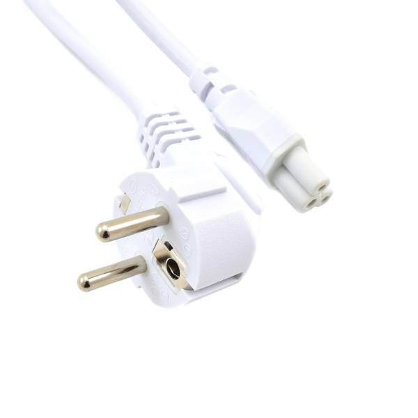Cable de Alimentación C5 Enchufe EU blanco 65cm
