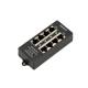 Inyector POE de 4 Puertos Estuche Negro