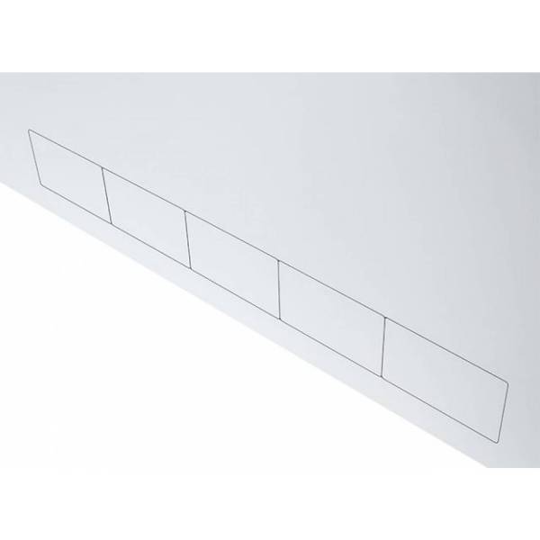 Estuche de Rack 19" 3U, 180mm, Blanco