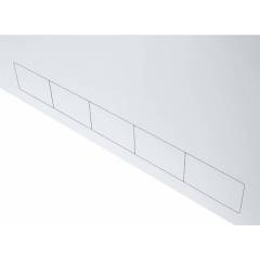 Estuche de Rack 19" 3U, 180mm, Blanco