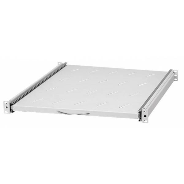 Estante extraíble 19" 1U, 550mm, Gris