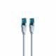 Cable de Conexión UTP Cat5e 0.75m azul hielo