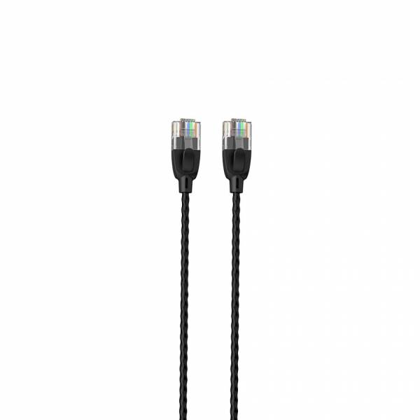 Cable de conexión delgadoUTP Cat6A 0.5m negro