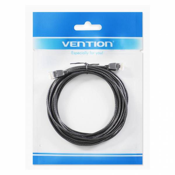 Cable de conexión delgadoUTP Cat6A 0.5m negro