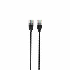 Cable de conexión delgado UTP Cat6A 2m negro