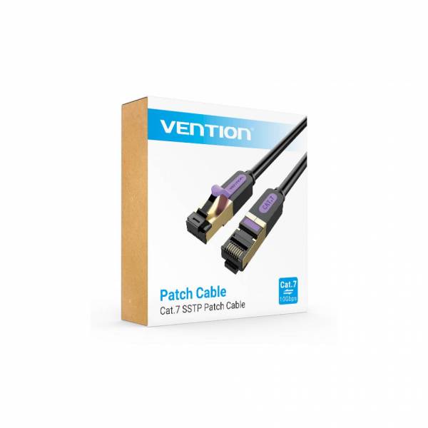 Cable de conexión SSTP Cat7 15m negro