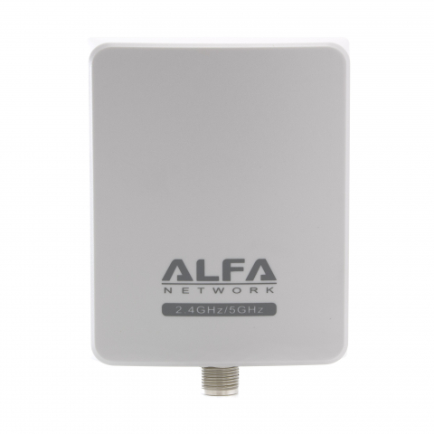 Alfa 2.4/5GHz Antena de Panel Exterior 8dBi N-Female