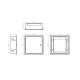 Estuche empotrable OMP3 Blanco 300x300x120