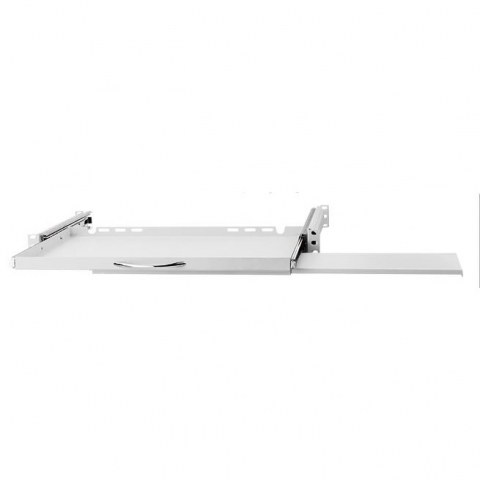 19" Estante extraíble para teclado y ratón, 350mm, gris
