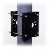 Soporte de Poste De Doble Cara para Cámara IP, Negro