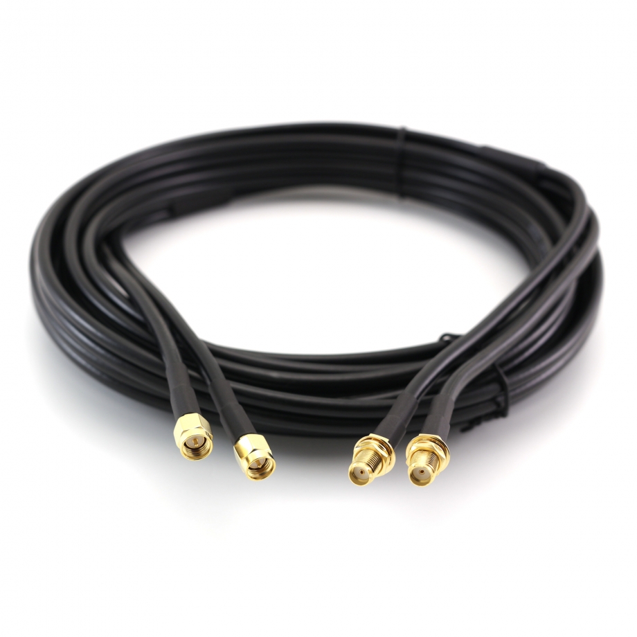 SMA Male / SMA Female 5m Twin Cable Coaxial
