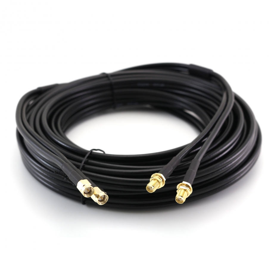 SMA Male / SMA Female 10m Twin Cable Coaxial