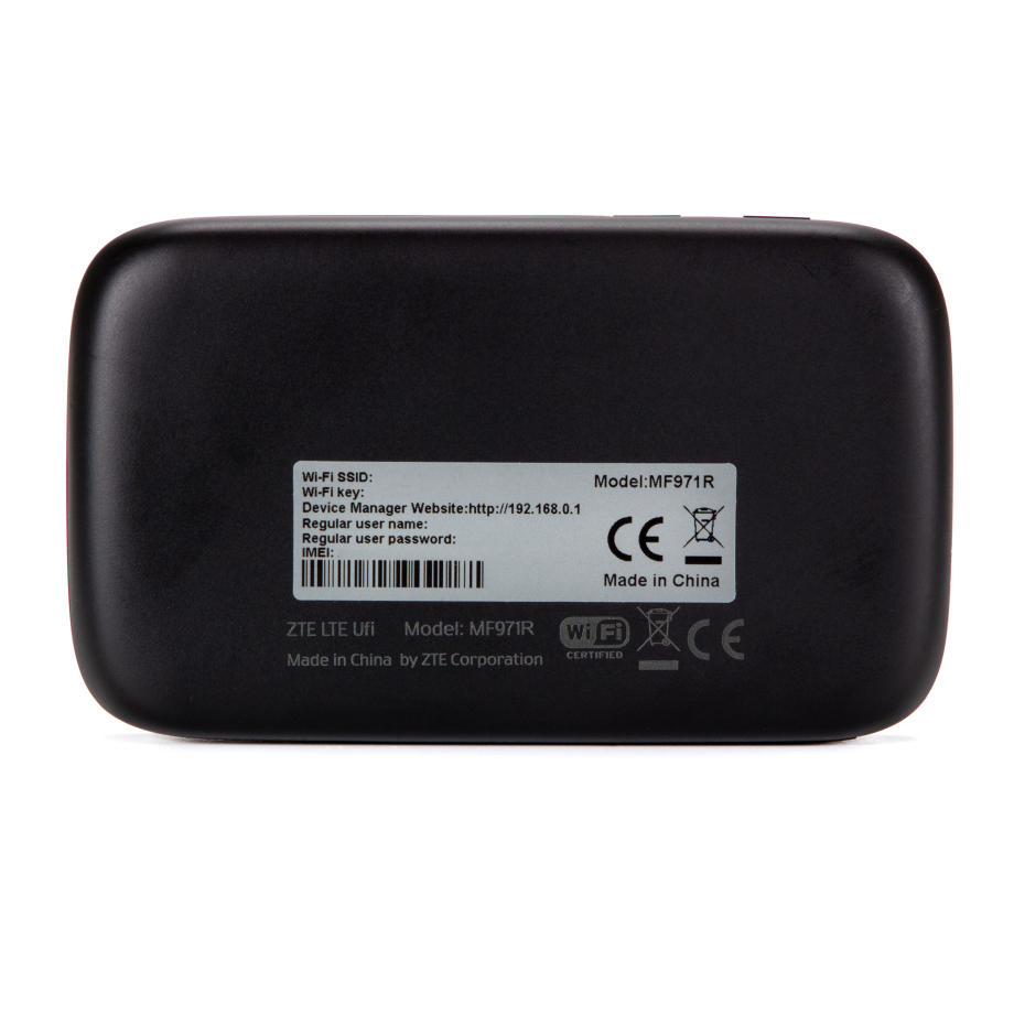 ZTE MF971R LTE6 Mobile WiFi negro
