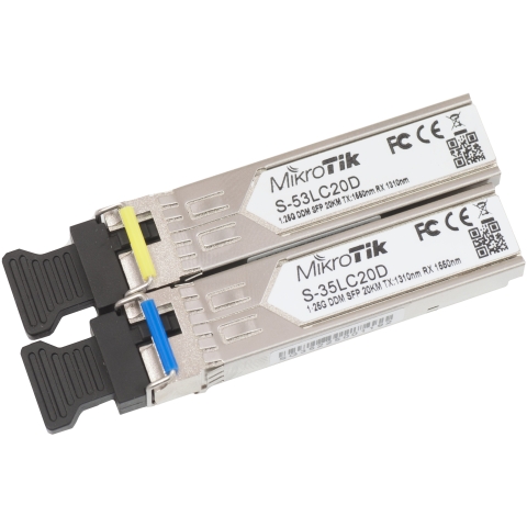 MikroTik 1.25G Bidirectional Single-Mode Module 20Km par
