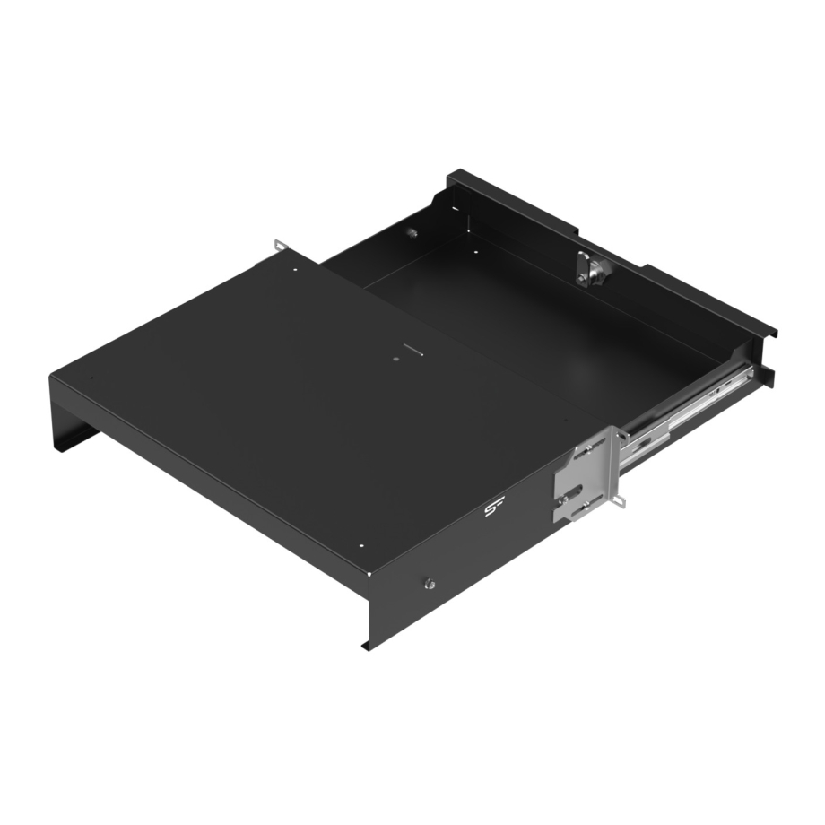 Cajón de Rack 19" 2U, 320mm, Negro