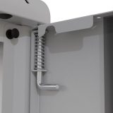 Armario en Rack Pro 19" 9U, 450mm, Puerta de Cristal, Gris