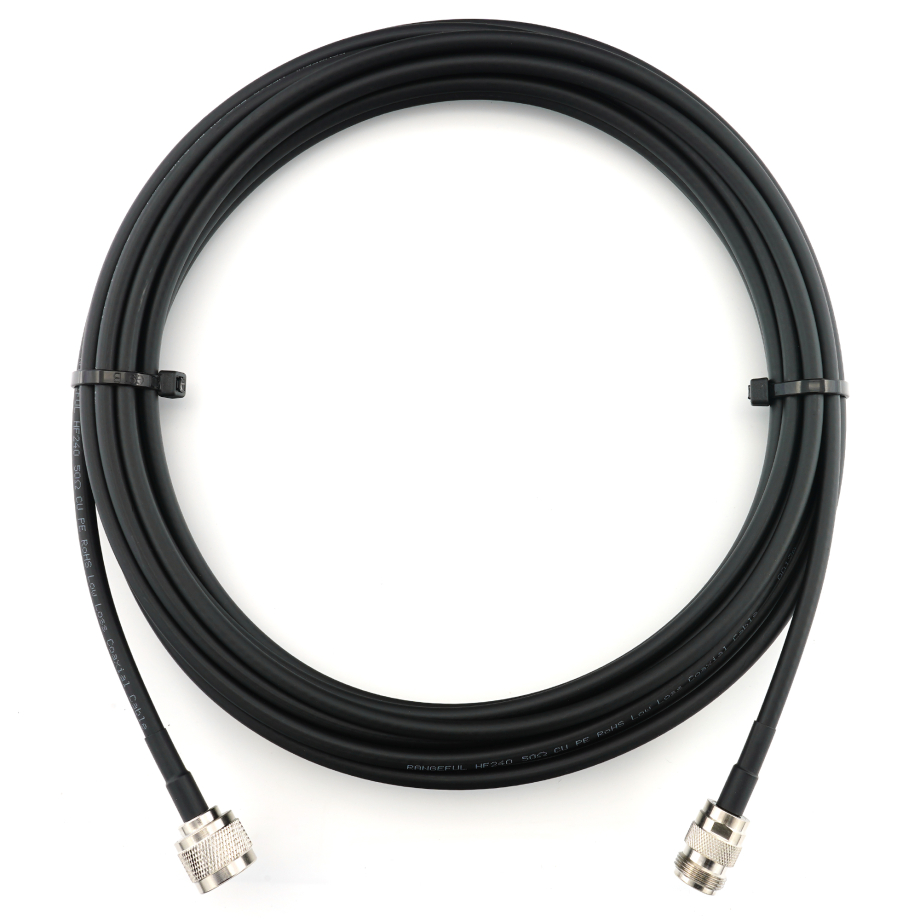 N macho a N hembra 5m cable coaxial — HF240 (equivalente a LMR240)