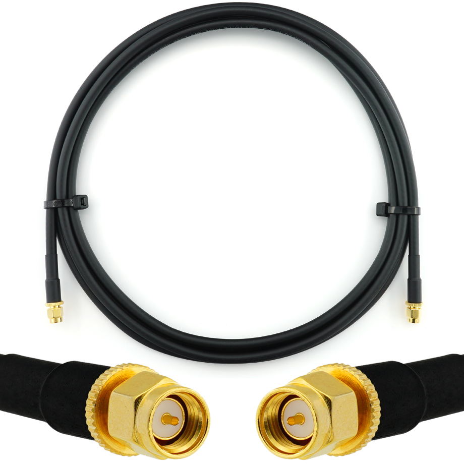 SMA macho a SMA macho 2m cable coaxial — HF240 (equivalente a LMR240)