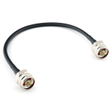 N macho a N macho Hex 30cm cable coaxial — HF240 (equivalente a LMR240)
