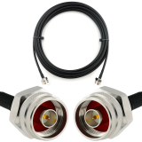 N macho a N macho Hex 10m cable coaxial — HF240 (equivalente a LMR240)