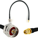SMA macho a N macho Hex 30cm cable coaxial — HF240 (equivalente a LMR240)