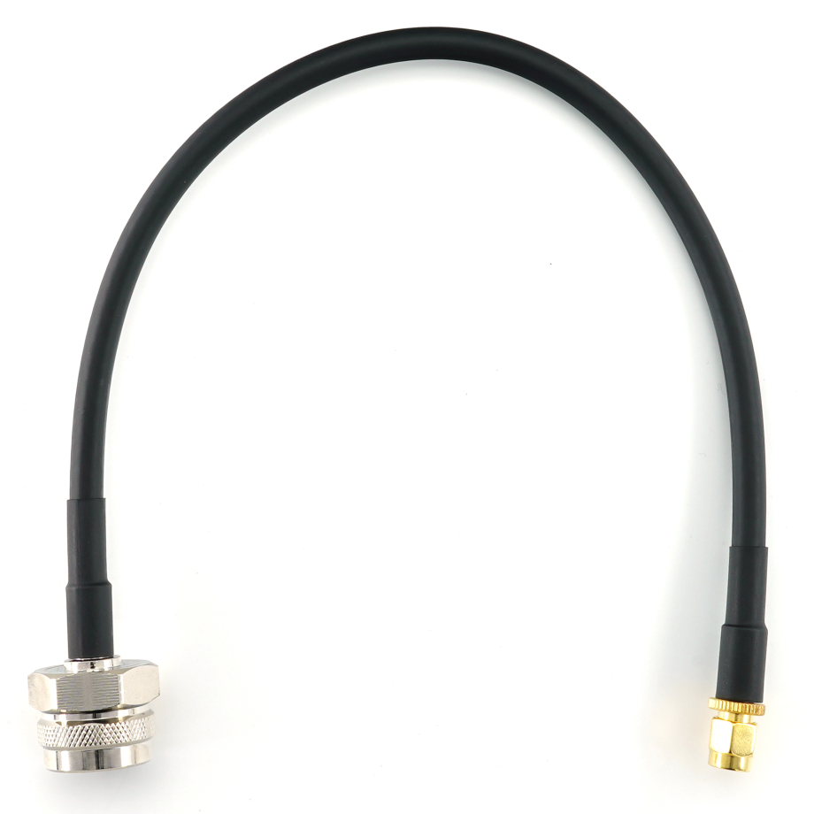 SMA macho a N macho Hex 30cm cable coaxial — HF240 (equivalente a LMR240)