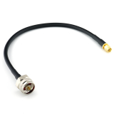 SMA macho a N macho Hex 30cm cable coaxial — HF240 (equivalente a LMR240)