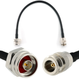 N macho Hex a N hembra 30cm cable coaxial — HF240 (equivalente a LMR240)