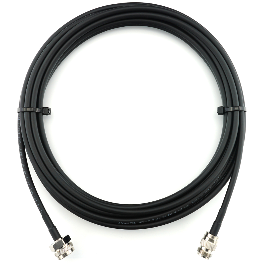 N macho Hex a N hembra 5m cable coaxial — HF240 (equivalente a LMR240)