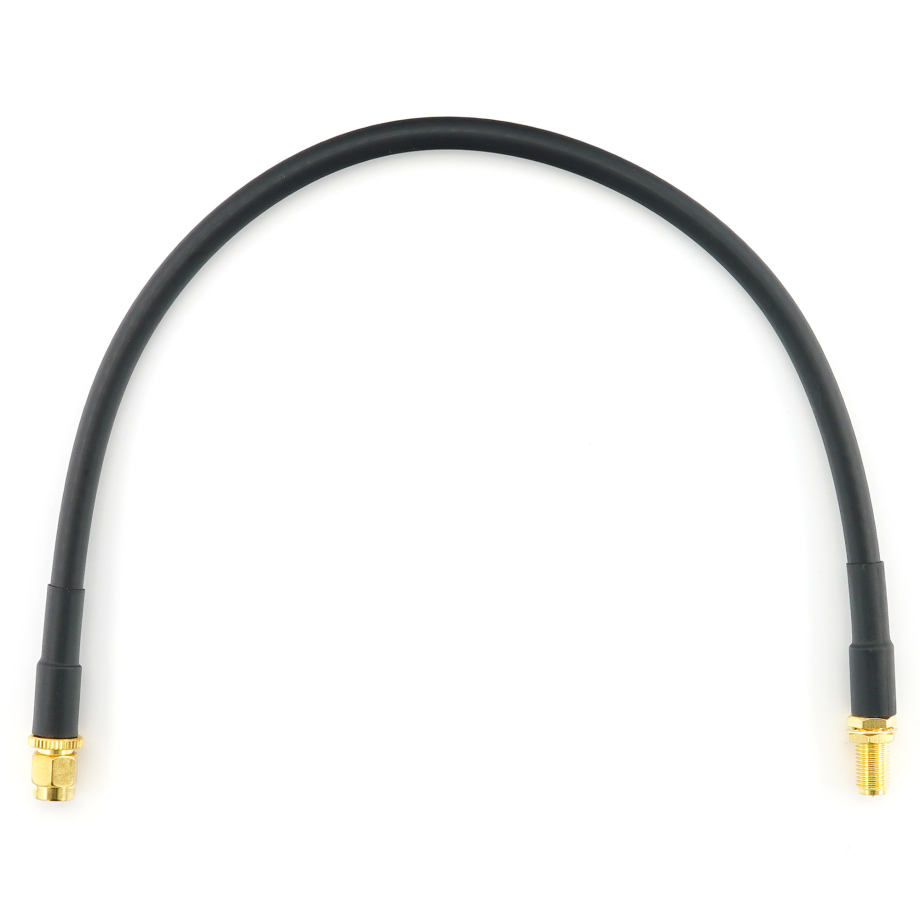 RP-SMA macho a RP-SMA hembra 30cm cable coaxial — HF240 (equivalente a LMR240)