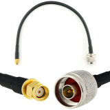 RP-SMA macho a N macho 30cm cable coaxial — HF240 (equivalente a LMR240)