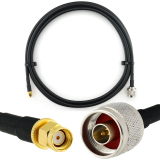 RP-SMA macho a N macho 2m cable coaxial — HF240 (equivalente a LMR240)
