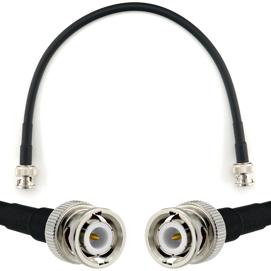 BNC macho a BNC macho 30cm cable coaxial — HF240 (equivalente a LMR240)