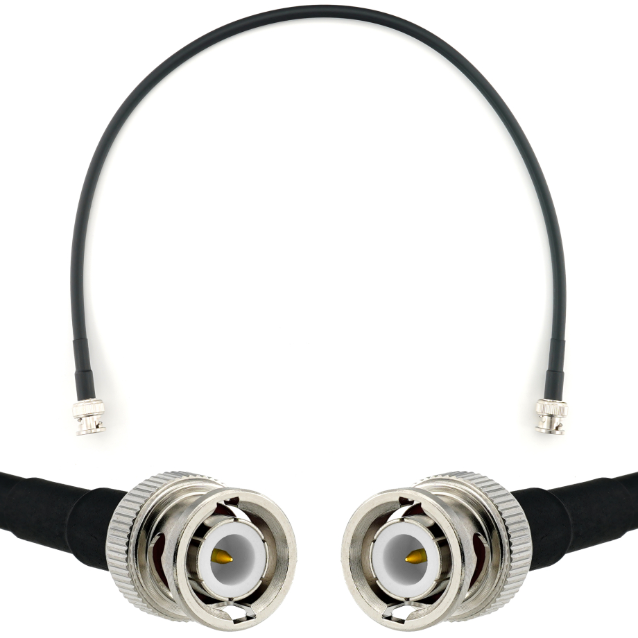 BNC macho a BNC macho 50cm cable coaxial — HF240 (equivalente a LMR240)