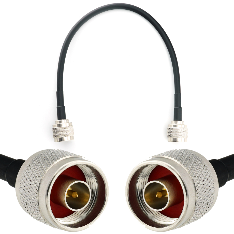 BNC macho a BNC macho 15m cable coaxial — HF240 (equivalente a LMR240)