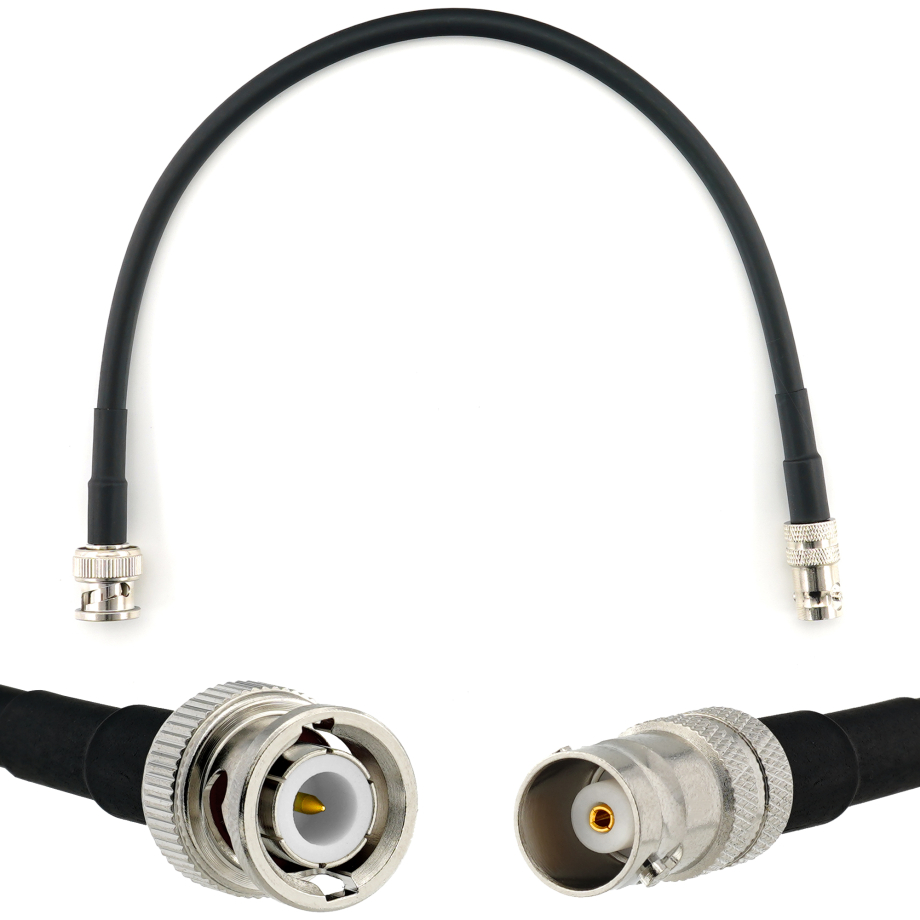 BNC macho a BNC hembra 30cm cable coaxial — HF240 (equivalente a LMR240)