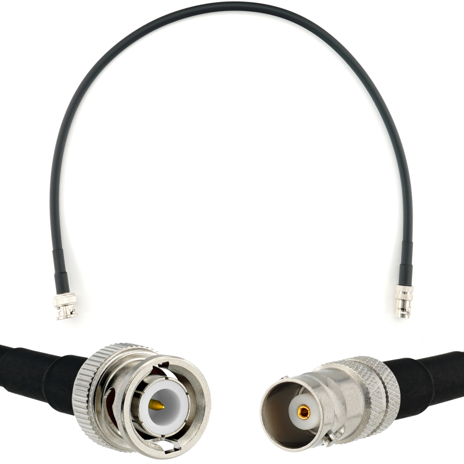 BNC macho a BNC hembra 50cm cable coaxial — HF240 (equivalente a LMR240)