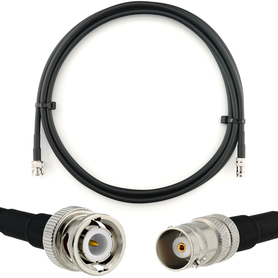 BNC macho a BNC hembra 3m cable coaxial — HF240 (equivalente a LMR240)
