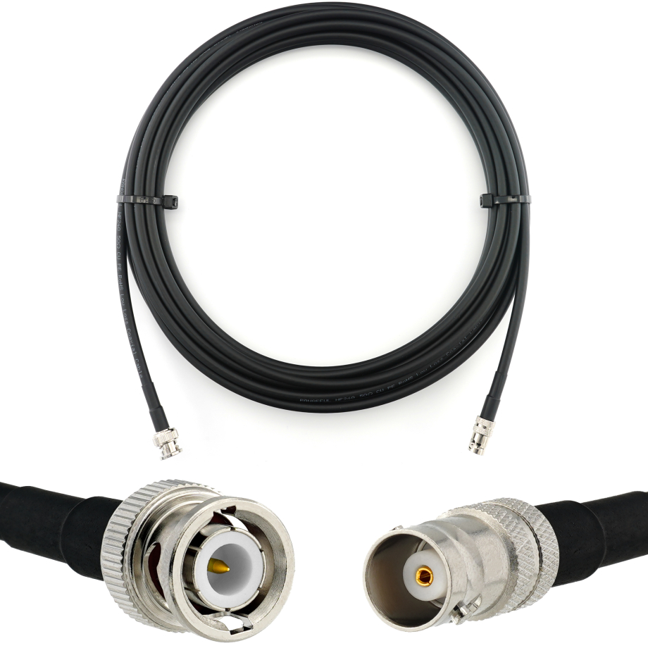 BNC macho a BNC hembra 5m cable coaxial — HF240 (equivalente a LMR240)