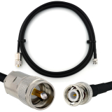 BNC macho a PL259 3m UHF cable coaxial — HF240 (equivalente a LMR240)