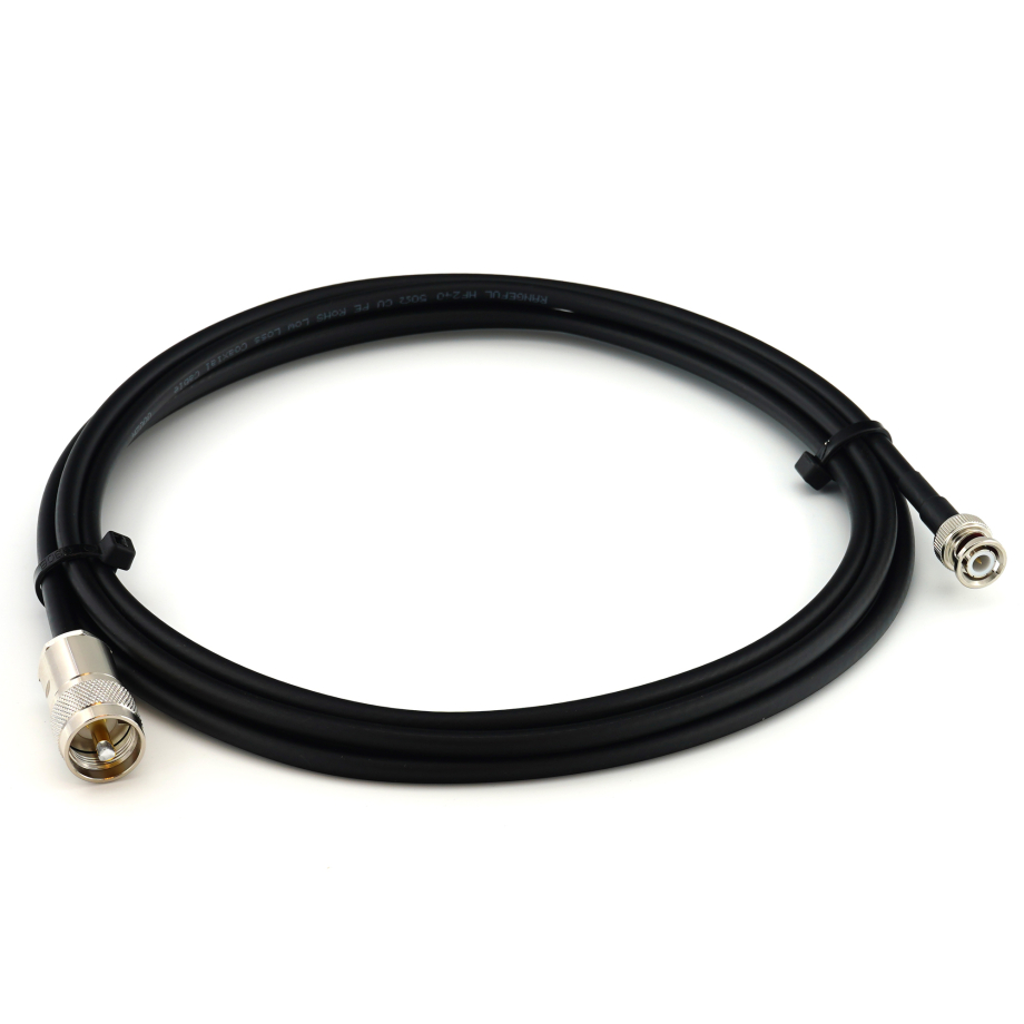 BNC macho a PL259 3m UHF cable coaxial — HF240 (equivalente a LMR240)