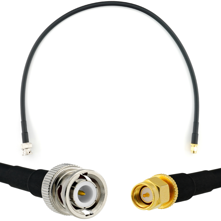 BNC macho a SMA macho 50cm cable coaxial — HF240 (equivalente a LMR240)