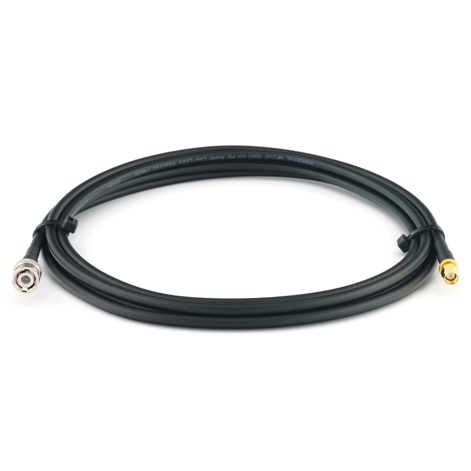 BNC macho a SMA macho 3m cable coaxial — HF240 (equivalente a LMR240)